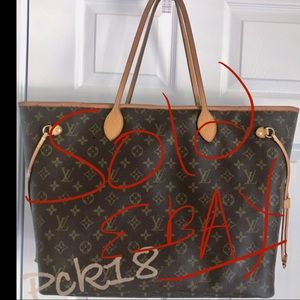 LOUIS VUITTON NEVERFULL MONOGRAM GM Made in France